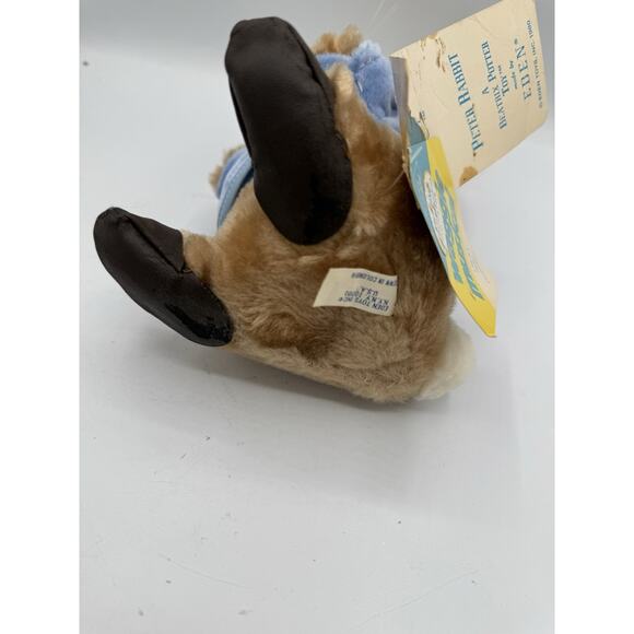 Vintage 1980 Eden Toys Peter Rabbit Plush Musical Toy Beatrix Potter 11” Works - Picture 4 of 6